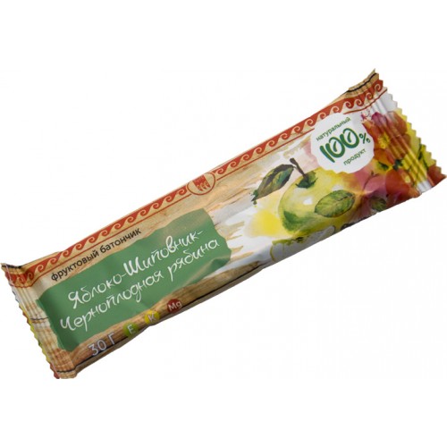 Купить Батончик фруктовый Яблоко-шиповник-черноплодная рябина  г. Нижний Тагил  